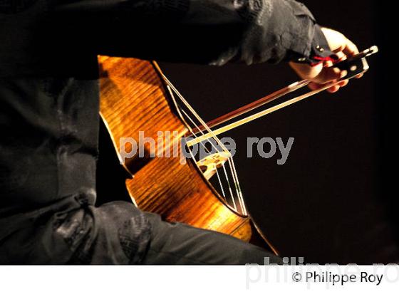 ARCHET DU  VIOLONCELLISTE  GARY HOFFMAN, VIOLONCELLE, EN CONCERT, BOURG ARTS ET VINS. (00C03522.jpg)