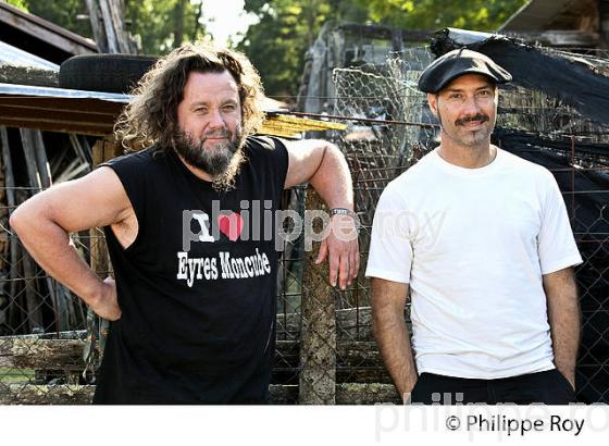 MALCOM ET PHIL , GROUPE ROCK,  THE  INSPECTOR CLUZO, FESTIVAL MUSICALARUE, LUXEY, LANDES. (00C03834.jpg)