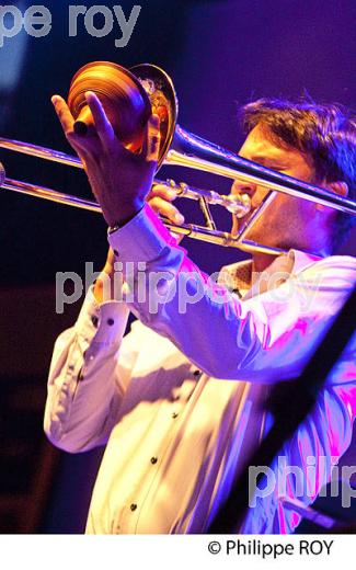 BAPTISTE TECHER, TROMBONE,  ANDERNOS JAZZ FESTIVAL, ANDERNOS LES BAINS,  BASSIN ARCACHON, GIRONDE. (00C04208.jpg)