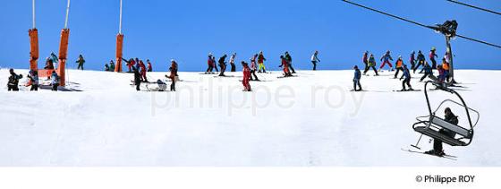 PISTE DE SKI, STATION DE PEYRAGUDES, VALLEE DU LOURIN, HAUTES PYRENEES. (00S05727.jpg)