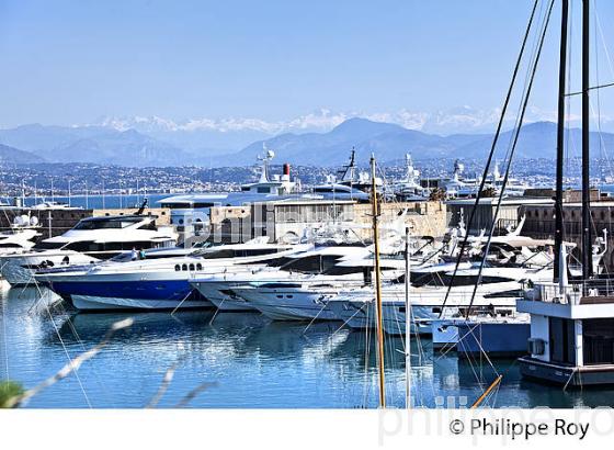 LE PORT D'  ANTIBES, ANTIBES-JUAN -LES-PINS, COTE D' AZUR. (06F00116.jpg)