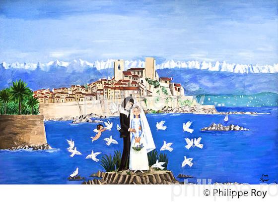 PEYNET, QUARTIER DU VIEIL ANTIBES, ANTIBES-JUAN -LES-PINS, COTE D' AZUR. (06F00321.jpg)