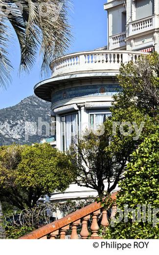 HOTEL RIVIERA PALACE, HOTELLERIE DE LA BELLE EPOQUE,   VILLE DE MENTON , COTE D' AZUR. (06F01020.jpg)