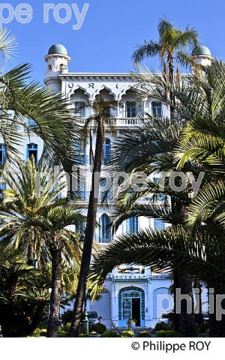 L' ORIENT PALACE, HOTELLERIE DE LA BELLE EPOQUE, VILLE DE MENTON , COTE D' AZUR. (06F01101.jpg)