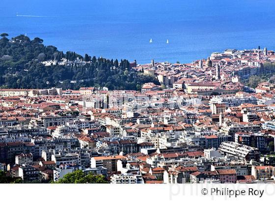 PARC DU MONT ALBAN,  ET VILLE DE NICE , COTE D' AZUR. (06F01326.jpg)