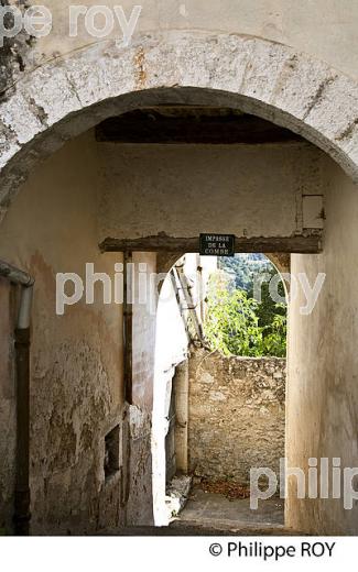 VILLAGE PERCHE   DE  BOUYON, VALLEE DE L'  ESTERON, ALPES MARITIMES. (06F02537.jpg)