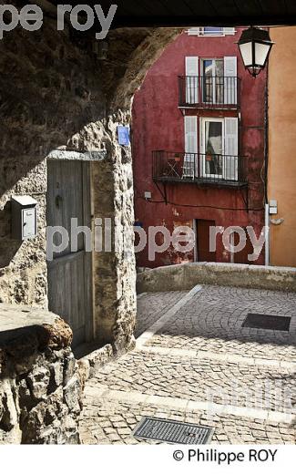 VILLAGE PERCHE   DE  BOUYON, VALLEE DE L'  ESTERON, ALPES MARITIMES. (06F02538.jpg)
