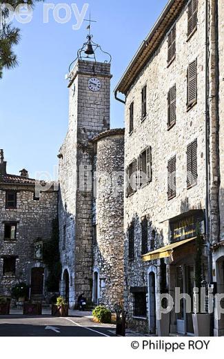 VILLAGE PERCHE  DE TOURRETTES SUR LOUP, VALLEE DU LOUP,  ALPES MARITIMES. (06F02802.jpg)