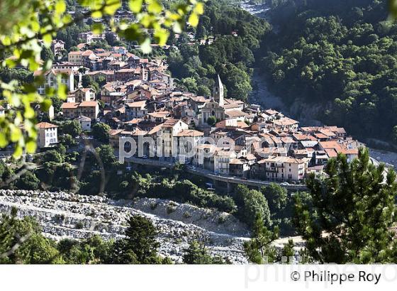 VILLAGE DE SAINT MARTIN DE VESUBIE, VALLEE DE LA VESUBIE, ALPES MARITIMES.. (06F03220.jpg)