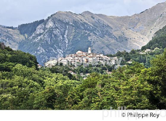 VILLAGE PERCHE DE LA BOLLENE VESUBIE  VALLEE DE LA VESUBIE, ALPES MARITIMES. (06F03316.jpg)