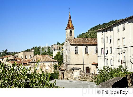 VILLAGE LES VANS, VALLEE DU CHASSEZAC, BAS-VIVARAIS, ARDECHE. (07F00429.jpg)