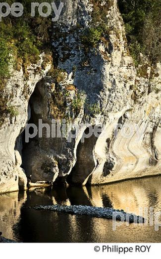 FALAISES  DE LA PADELLE , LES GORGES DU CHASSEZAC, BAS-VIVARAIS, ARDECHE. (07F00520.jpg)