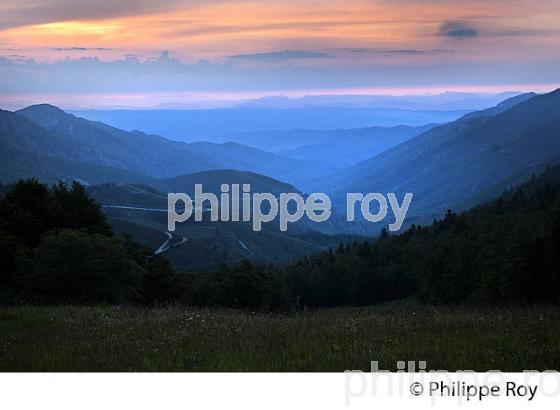 COL LA CROIX DE BAUZON , MASSIF DU TANARGUE, BAS-VIVARAIS, ARDECHE. (07F01303.jpg)