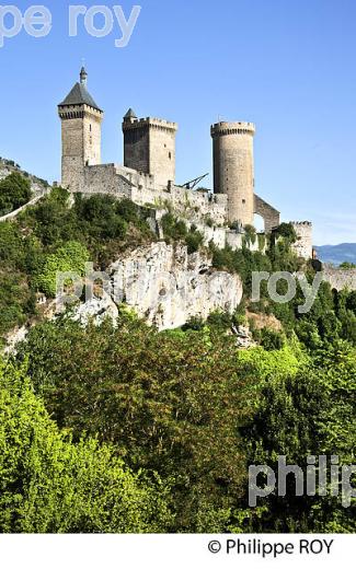 LE CHATEAU FORT DES COMTES DE FOIX,  VILLE DE FOIX, ARIEGE. (09F00638.jpg)