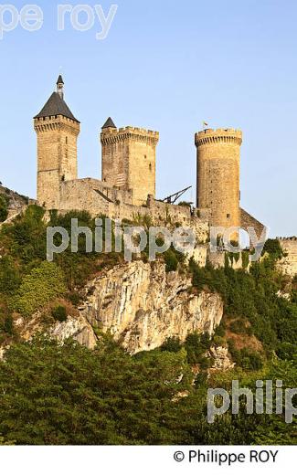 LE CHATEAU FORT DES COMTES DE FOIX,  VILLE DE FOIX, ARIEGE. (09F00639.jpg)