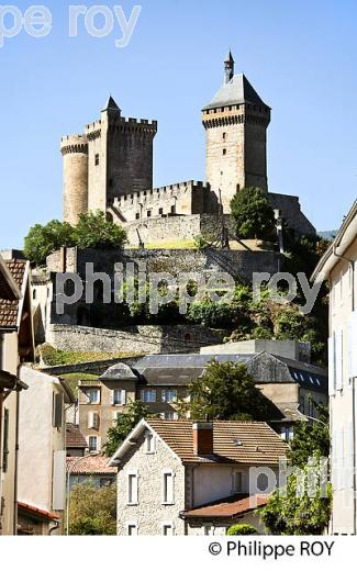 LE CHATEAU FORT DES COMTES DE FOIX,  VILLE DE FOIX, ARIEGE. (09F00713.jpg)