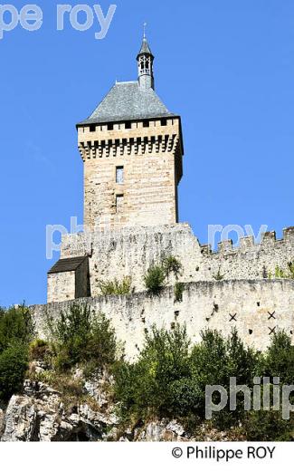 LE CHATEAU FORT DES COMTES DE FOIX,  VILLE DE FOIX, ARIEGE. (09F00714.jpg)