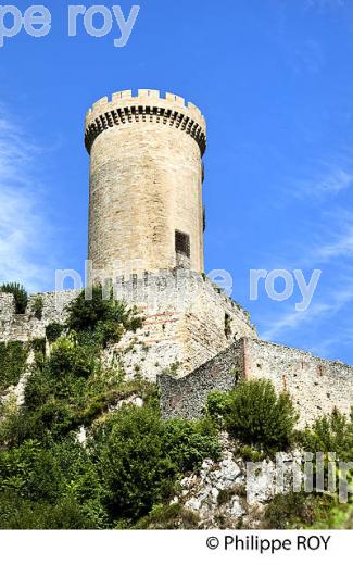 LE CHATEAU FORT DES COMTES DE FOIX,  VILLE DE FOIX, ARIEGE. (09F00715.jpg)