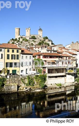 LE CHATEAU FORT DES COMTES DE FOIX,  VILLE DE FOIX, ARIEGE. (09F00721.jpg)