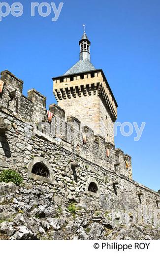 LE CHATEAU FORT DES COMTES DE FOIX,  VILLE DE FOIX, ARIEGE. (09F00725.jpg)