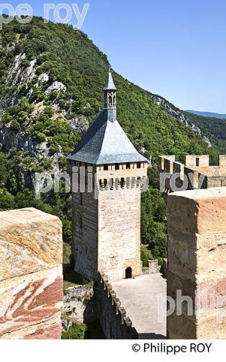 LE CHATEAU FORT DES COMTES DE FOIX,  VILLE DE FOIX, ARIEGE. (09F00728.jpg)