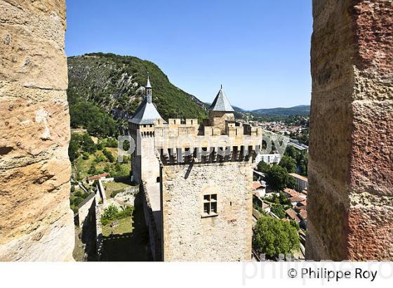 LE CHATEAU FORT DES COMTES DE FOIX,  VILLE DE FOIX, ARIEGE. (09F00739.jpg)