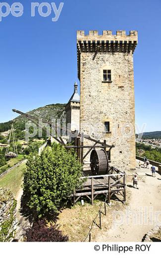 LE CHATEAU FORT DES COMTES DE FOIX,  VILLE DE FOIX, ARIEGE. (09F00801.jpg)