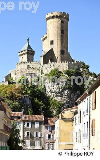 LE CHATEAU FORT DES COMTES DE FOIX,  VILLE DE FOIX, ARIEGE. (09F00828.jpg)