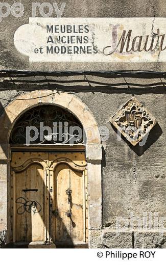 PORTE D' HOTEL PARTICULIER,  RUE  DE LA FAURIE,   VILLE DE FOIX, ARIEGE. (09F00929.jpg)