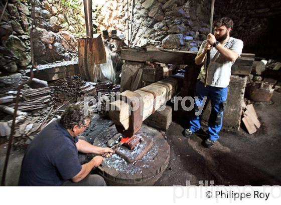 LA  FORGE A MARTINET, LES FORGES DE PYRENE, ECOMUSEE, VILLAGE DE MONTGAILHARD,  ARIEGE. (09F01116.jpg)