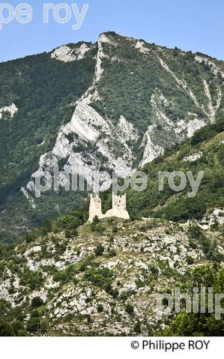 CHATEAU DE MIGLOS, VALLEE DE VICDESSOS,   COUSERANS, ARIEGE. (09F02024.jpg)