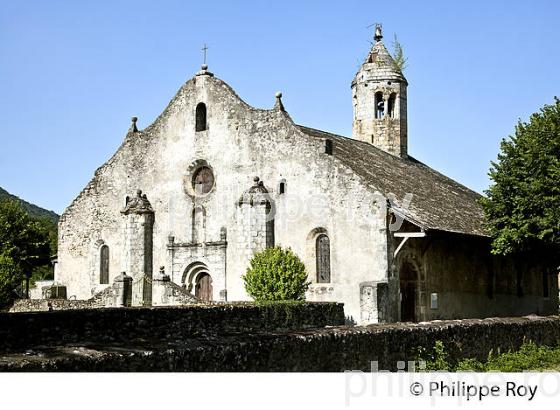 EGLISE  NOTRE DAME DE LUZENAC, COMMUNE DE MOULIS, VALLEE DU LEZ,  COUSERANS, ARIEGE. (09F02204.jpg)