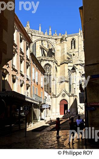 CATHEDRALE SAINT-JUST, VILLE DE NARBONNE,  AUDE, OCCITANIE. (11F00201.jpg)