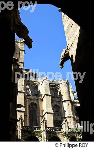 CATHEDRALE SAINT-JUST, VILLE DE NARBONNE,  AUDE, OCCITANIE. (11F00202.jpg)