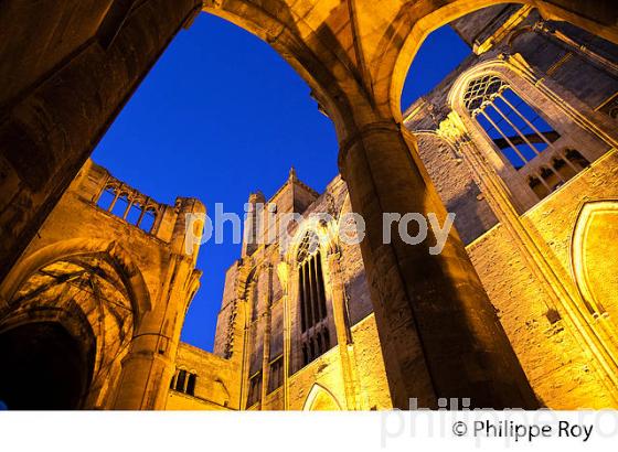 CATHEDRALE SAINT-JUST, VILLE DE NARBONNE,  AUDE, OCCITANIE. (11F00215.jpg)