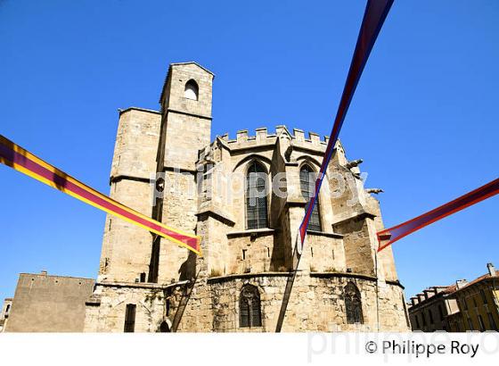 MUSEE LAPIDAIRE, EGLSE NOTRE DAME LA MOURGUIE,  VILLE DE  NARBONNE, AUDE, OCCITANIE. (11F00413.jpg)