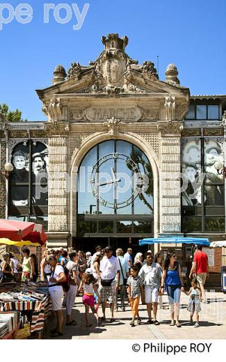 MARCHE COUVERT, HALLES,  VILLE DE  NARBONNE, AUDE, OCCITANIE. (11F00501.jpg)