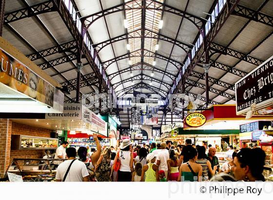 MARCHE COUVERT, HALLES,  VILLE DE  NARBONNE, AUDE, OCCITANIE. (11F00506.jpg)