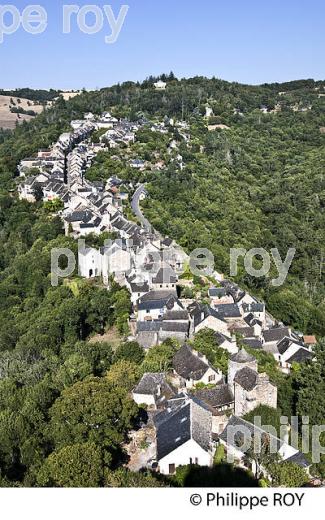 VILLAGE FORTIFIE DE NAJAC, VALLEE DE L' AVEYRON, BASTIDE DU ROUERGUE, AVEYRON (12F00120.jpg)
