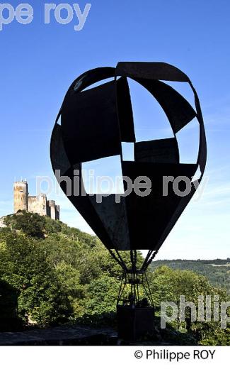 VILLAGE FORTIFIE DE NAJAC, VALLEE DE L' AVEYRON, BASTIDE DU ROUERGUE, AVEYRON (12F00131.jpg)