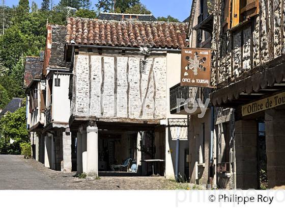 VILLAGE FORTIFIE DE NAJAC, VALLEE DE L' AVEYRON, BASTIDE DU ROUERGUE, AVEYRON (12F00208.jpg)