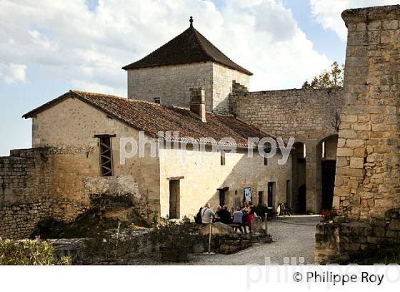 LE CHATEAU FORT DU VILLAGE  MEDIEVAL  DE VILLEBOIS-LAVALETTE,  CHARENTE. (16F01017.jpg)