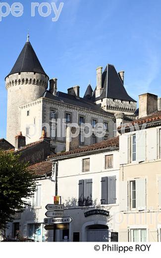 LE CHATEAU,   VILLAGE MEDIEVAL  DE  VERTEUIL-SUR-CHARENTE,  CHARENTE. (16F01306.jpg)