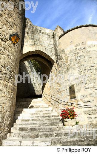 LE VILLAGE MEDIEVAL  DE  MONTIGNAC-CHARENTE, VALLEE DE LA CHARENTE . (16F01525.jpg)