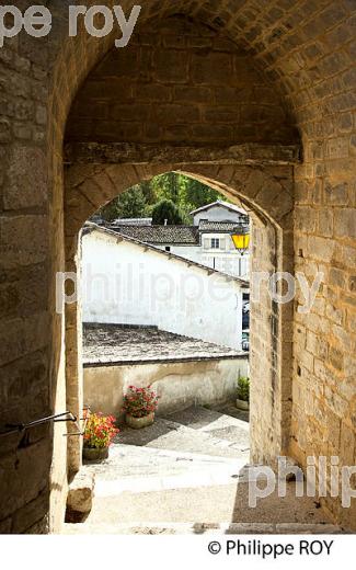 LE VILLAGE MEDIEVAL  DE  MONTIGNAC-CHARENTE, VALLEE DE LA CHARENTE . (16F01526.jpg)
