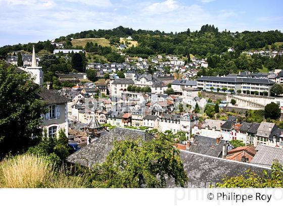 VUE GENERALE SUR LA VILLE DE  TULLE, CORREZE, LIMOUSIN. (19F00915.jpg)