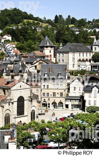 VUE GENERALE SUR LA VILLE DE  TULLE, CORREZE, LIMOUSIN. (19F00918.jpg)