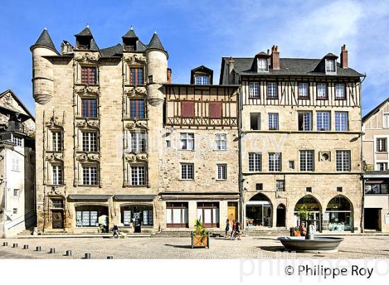 MAISON DE LOYAC, PLACE GAMBETTA, VILLE DE TULLE, CORREZE, LIMOUSIN. (19F01107.jpg)