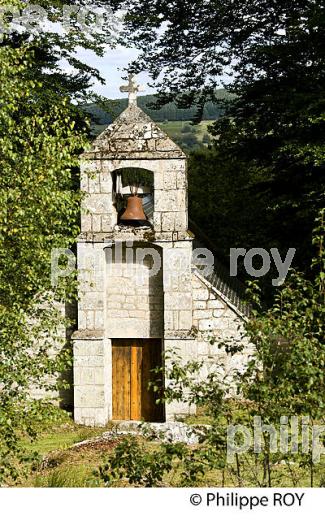 CHAPELLE DU RAT, PLATEAU DE MILLEVACHES, VALLEE DE LA VEZERE,  CORREZE, LIMOUSIN. (19F01410.jpg)