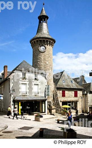 LE VILLAGE  MEDIEVAL DE MEYMAC, PLATEAU DE MILLEVACHES, CORREZE, LIMOUSIN. (19F01502.jpg)